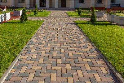 Elegant Paver Pathway